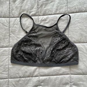 Abercrombie & Fitch grey lace bralette